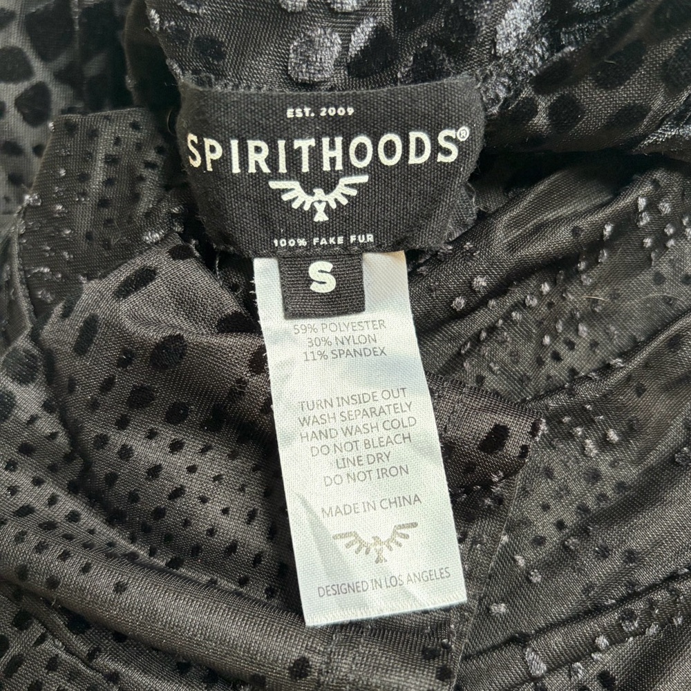 NWOT Spirithoods Black Snakeskin Burnout Velvet Full Bodysuit - Picture 6 of 6